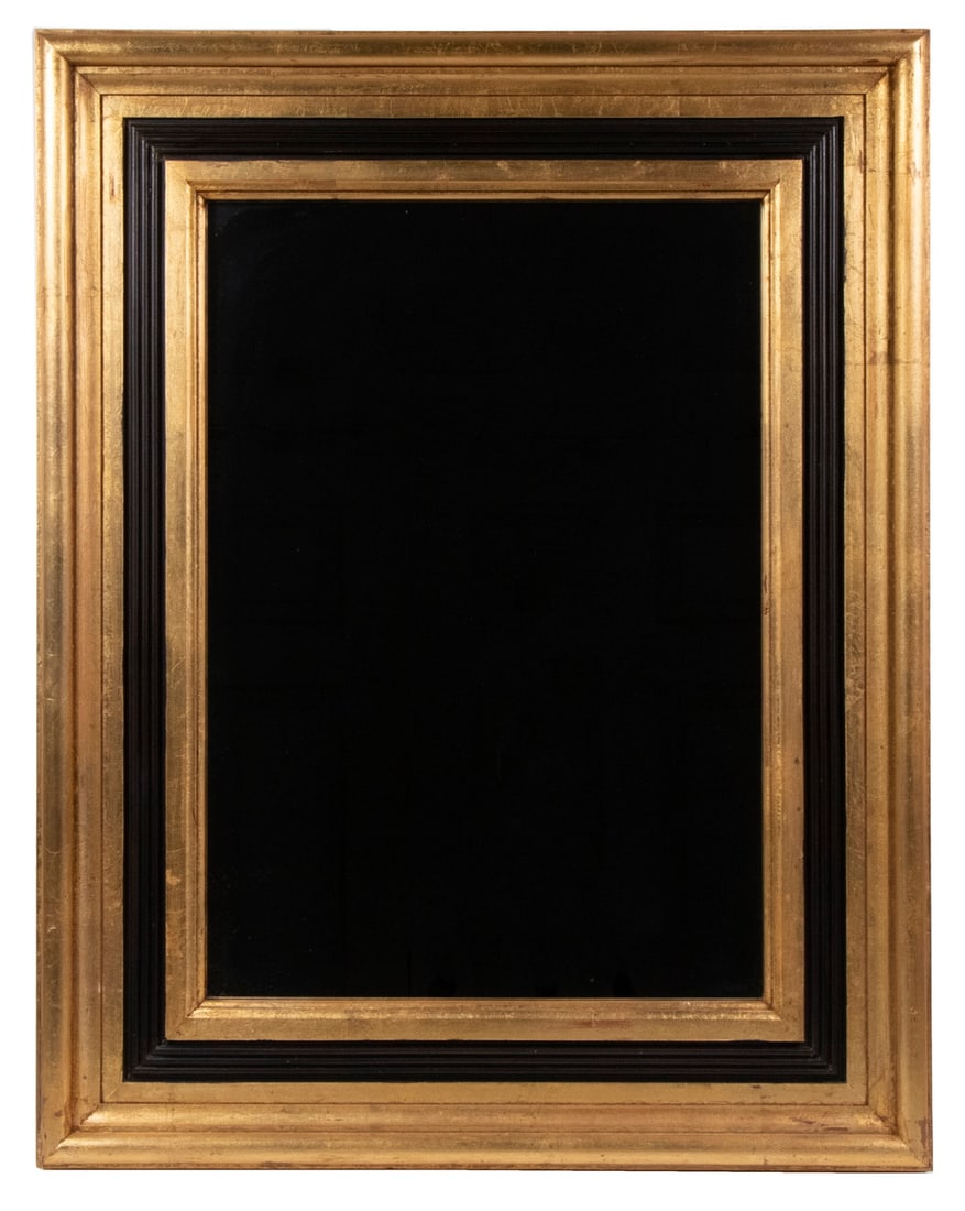 MIRROR WITH GILDED AND EBONIZED FRAME (1 of 2)