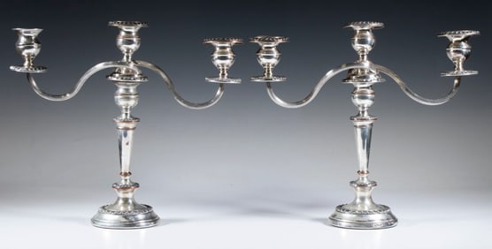 PR SILVER ON COPPER CANDELABRA