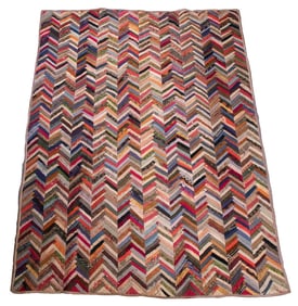 EARLY HERRINGBONE QUILT