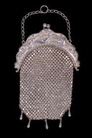 ART NOUVEAU STERLING SILVER PURSE