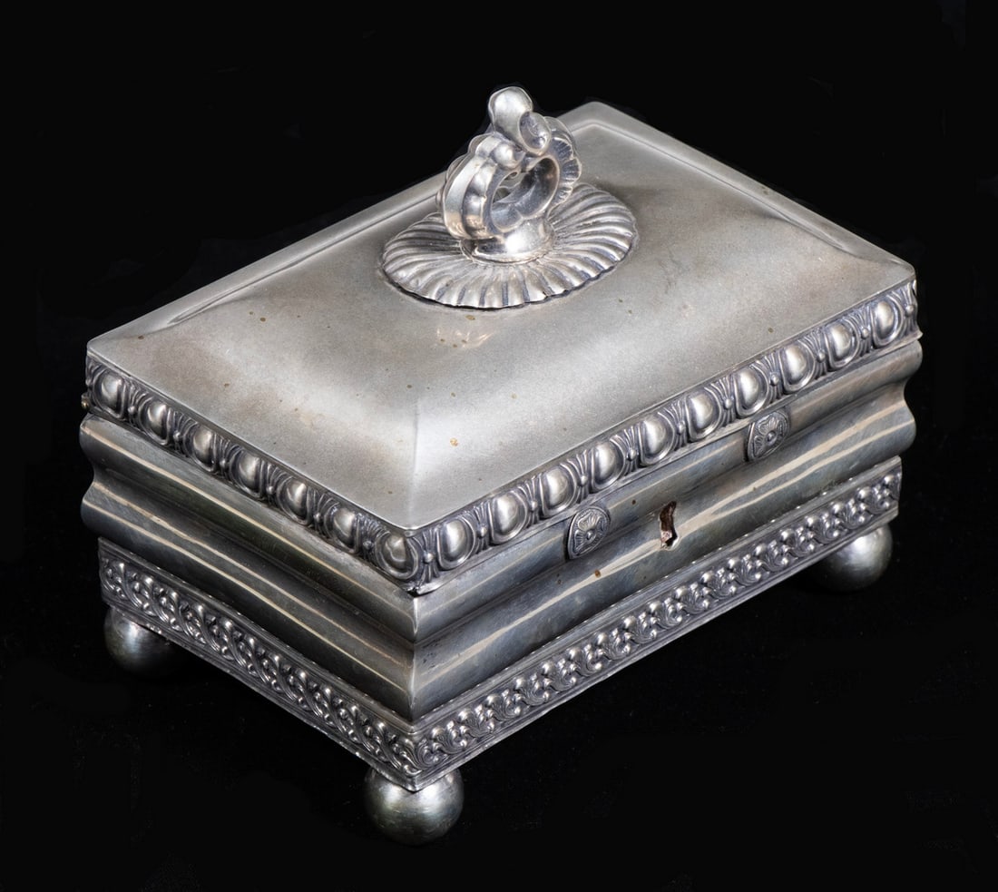 GERMAN SILVER SUGAR BOX (1 of 4)