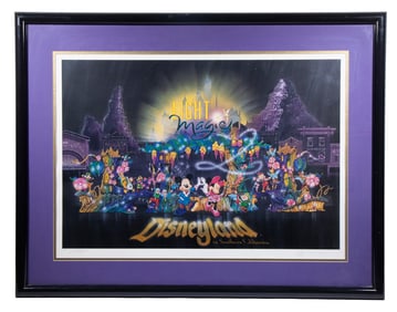 COLLECTIBLE LTD ED DISNEY POSTER, SIGNED & FRAMED