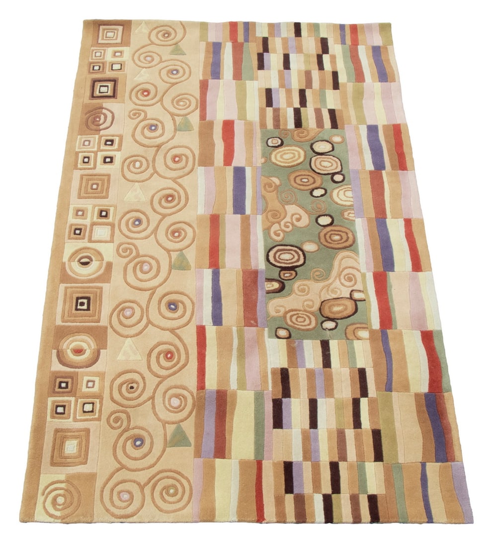 HAND TUFTED WOOL RUG (5'x8') (1 of 3)