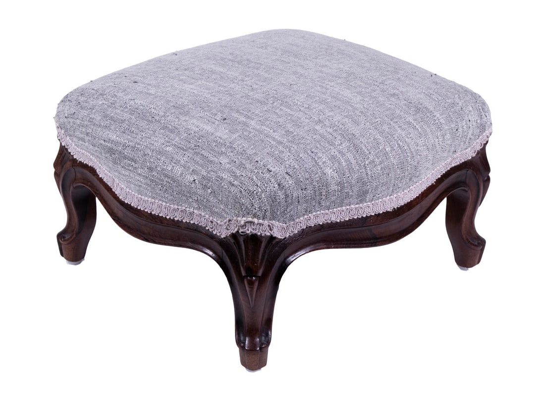 VICTORIAN ROSEWOOD FOOTSTOOL (1 of 1)