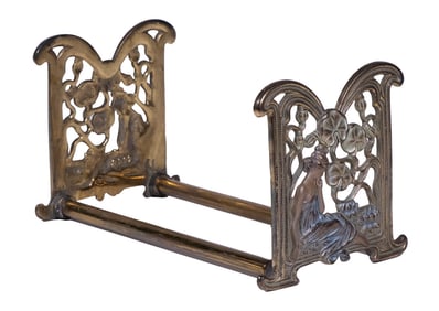 H.L. JUDD ART NOUVEAU EXPANDABLE BOOK RACK #9802