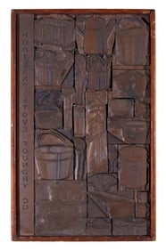 FRAMED PORTLAND STOVE FOUNDRY PRINTING PLATES