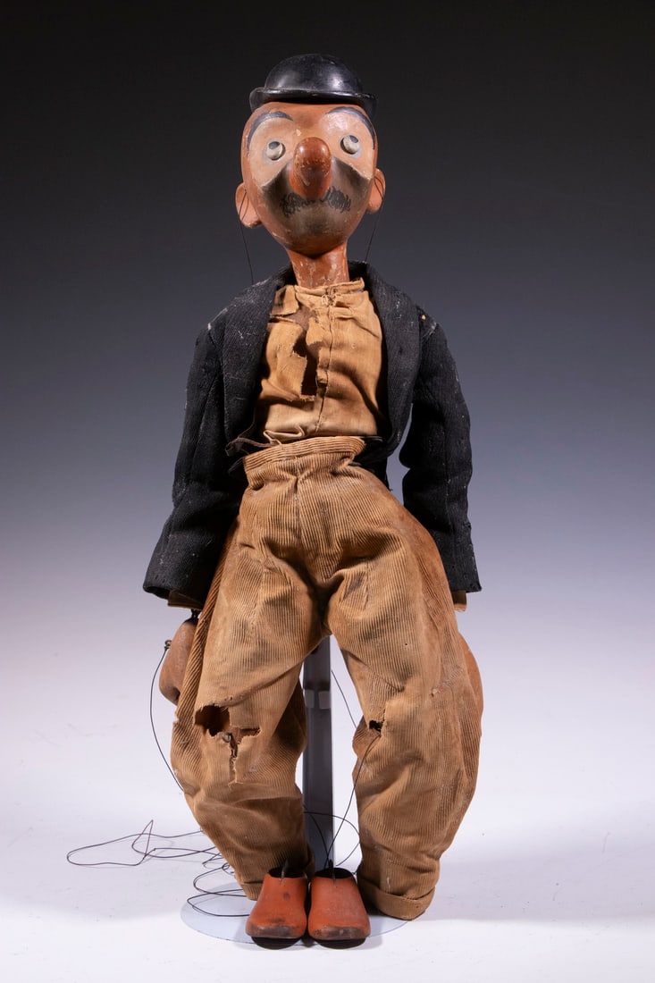 VINTAGE HOBO CLOWN MARIONETTE (1 of 1)