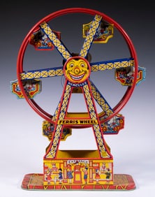 J. CHEIN TIN LITHO TOY FERRIS WHEEL