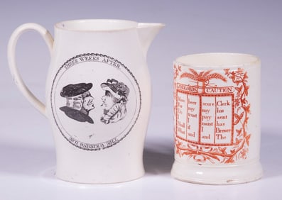 EARLY ENGLISH CREAMWARE POTTERY