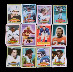 (11) BOWMAN 1950 & (35) TOPPS 1980 FOOTBALL CARDS
