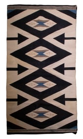 (2) YUCATAN SERAPE WITH MAYAN DESIGNS