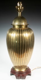 BRASS GINGER JAR FORM TABLE LAMP