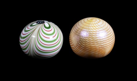 STEVE SMYERS & DAVID SALAZAR GLASS PAPERWEIGHTS