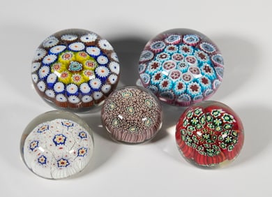 ITALIAN ART GLASS PAPERWEIGHTS