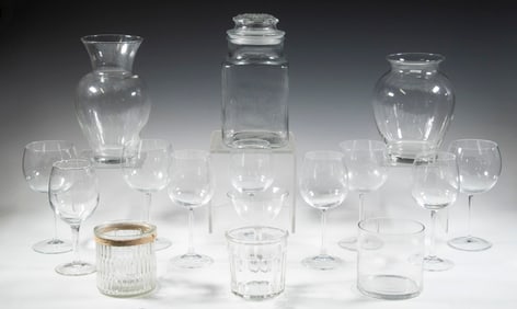 ASSORTED GLASSWARE
