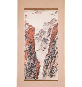 CHINESE SMALL PAINTED SCROLL