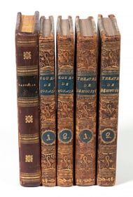 (5) MINIATURE BOOKS, CONTAINING (2) TWO-VOLUME SETS