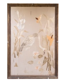 FRAMED EARLY TURKISH EMBROIDERED PANEL