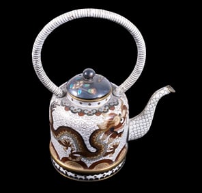 CHINESE CLOISONNE TEAPOT