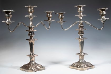 PR SILVER ON COPPER CANDELABRA
