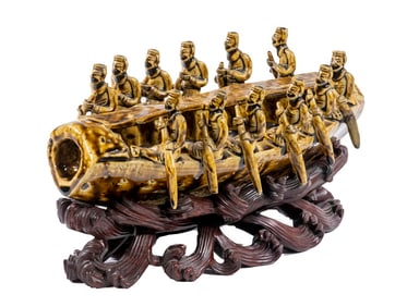 HAN DYNASTY STYLE POTTERY BOAT