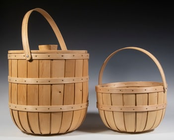 RICHARD TUELL (1932-2020) HANDCRAFTED MAINE BASKETS