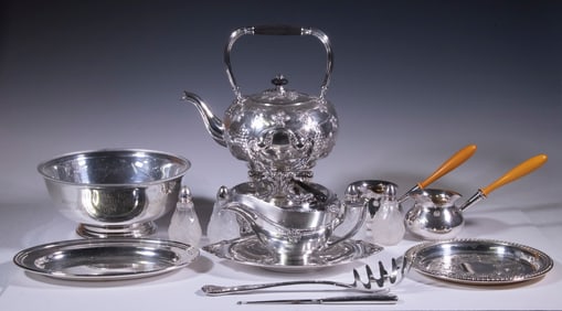SILVER-PLATE SERVING ITEMS