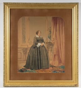 VICTORIAN WATERCOLOR PORTRAIT