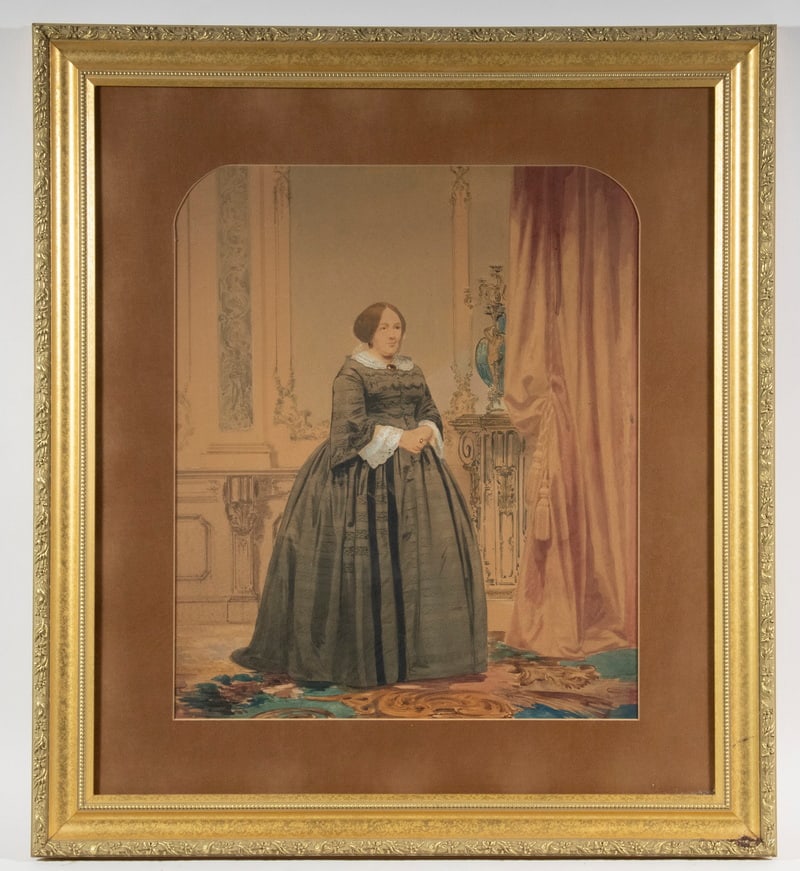VICTORIAN WATERCOLOR PORTRAIT (1 of 3)