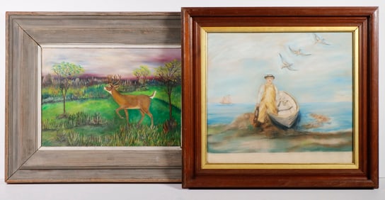 (2) PCS OF PRIMITIVE ART