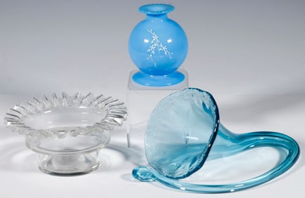 (3 PCS) AMERICAN ART GLASS