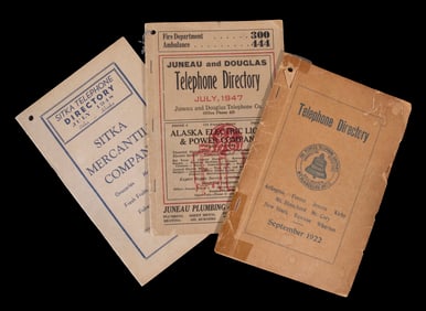(3) SCARCE VINTAGE PHONE BOOKS