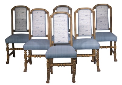 (6) ITALIAN STYLE DINING CHAIRS, CIRCA 1970