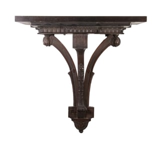 MAHOGANY WALL BRACKET SHELF