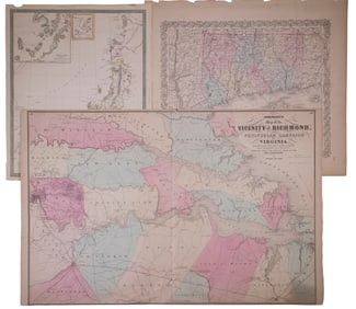 (3) VINTAGE MAPS, UNFRAMED
