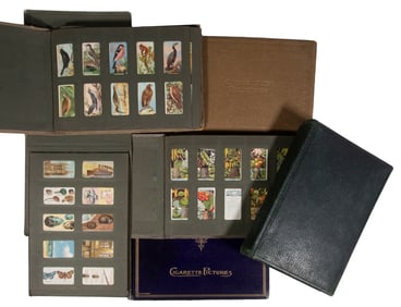 COLLECTION OF (100S) BRITISH CIGARETTE CARDS IN (3) ALBUMS