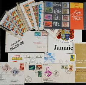 STAMPS, FOLIOS OF FIRST DAY COVERS, ETC