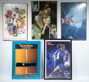 (13) LARGE FRAMED SPORTS POSTERS