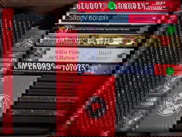 (26) COLLECTABLE SPORTS BOOKS & DVDS
