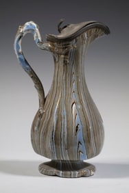 STAFFORDSHIRE AGATEWARE EWER