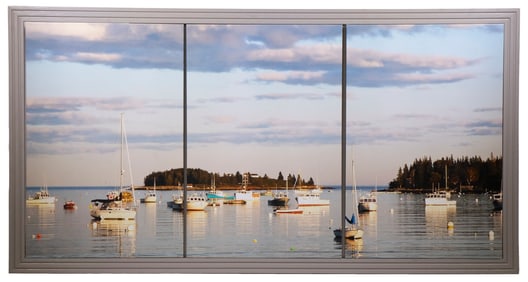 MONUMENTAL PANORAMA OF CAMDEN ME HARBOR GICLEE