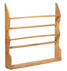 PINE HANGING PLATE RACK