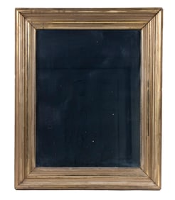 19TH C. LEMON GOLD FRAMED MIRROR
