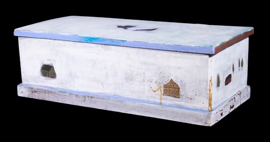 FOLK ART PAINTED BOX