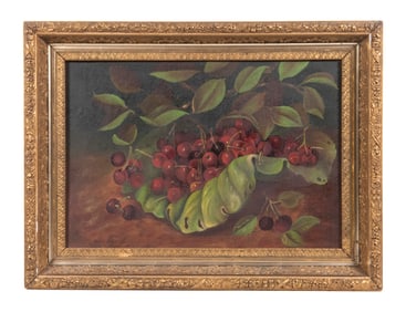 AMERICAN 19TH C. STILL LIFE PAINTING, UNSIGNED