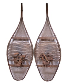 PAIR OF EARLY MAINE SNOWSHOES