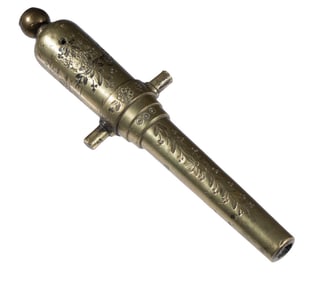 EARLY BRONZE MINIATURE CANNON