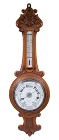 VICTORIAN BRITISH ANEROID BAROMETER