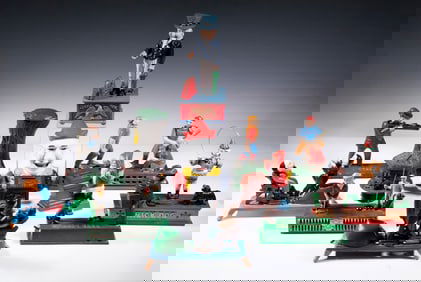 (12) CAST IRON MECHANICAL PENNY BANKS