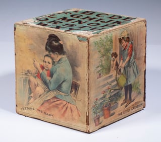 NESTING CHILD'S LITHOGRAPHED BLOCK SET